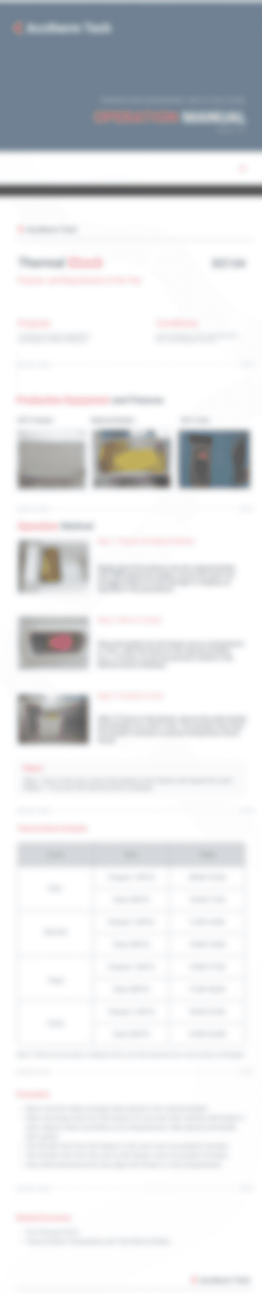 Redesigned manual, text redacted
